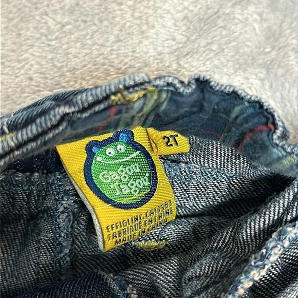 Gagou Tagou - Super soft cotton  denim cargo style pants. Size 2T - Picture 2 of 7